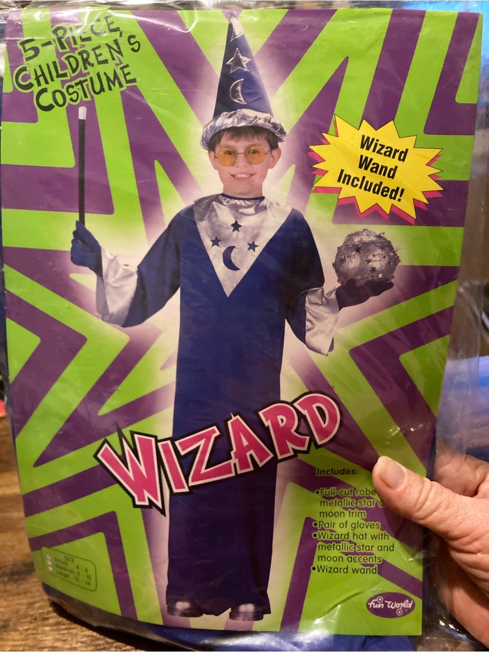 Vintage Fun World child wizard costume